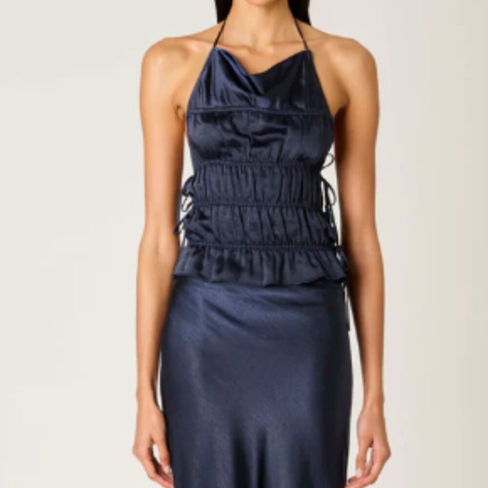 NIA Balboa Top + Ravello Skirt in Midnight